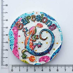 Decoración Conmemorativa Turística Personalizada de <span class=keywords><strong>Barcelona</strong></span> - Imanes de Resina Pintados para Refrigerador de la Sagrada Familia - Product Image 6