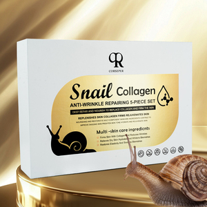 Vente chaude Beauté De La Peau Collagène Escargot Nettoyage Hydrate Soins De La Peau Du Visage 5 Pièces Ensemble Ensemble De Soins De La Peau - Product Image 6