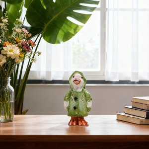 Figurines décoratives de canard et de grenouille pour jardin, cour et pelouse, en résine, artisanat, pour la maison et l'extérieur. - Product Image 2