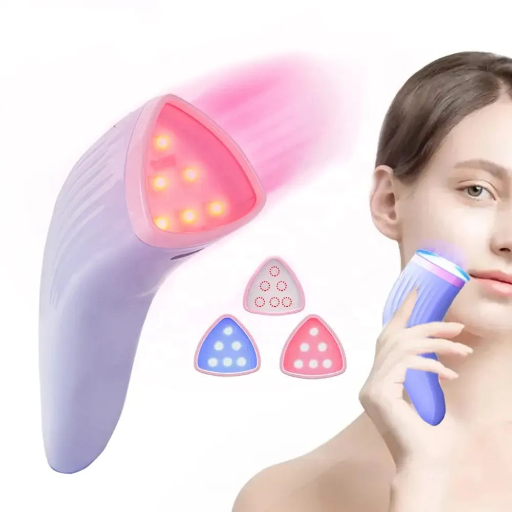 2024 mới xách tay liệu pháp ánh sáng đỏ chăm sóc da Cây Đũa phép Massager điều trị mụn trứng cá da thắt chặt khuôn mặt vẻ đẹp thiết bị