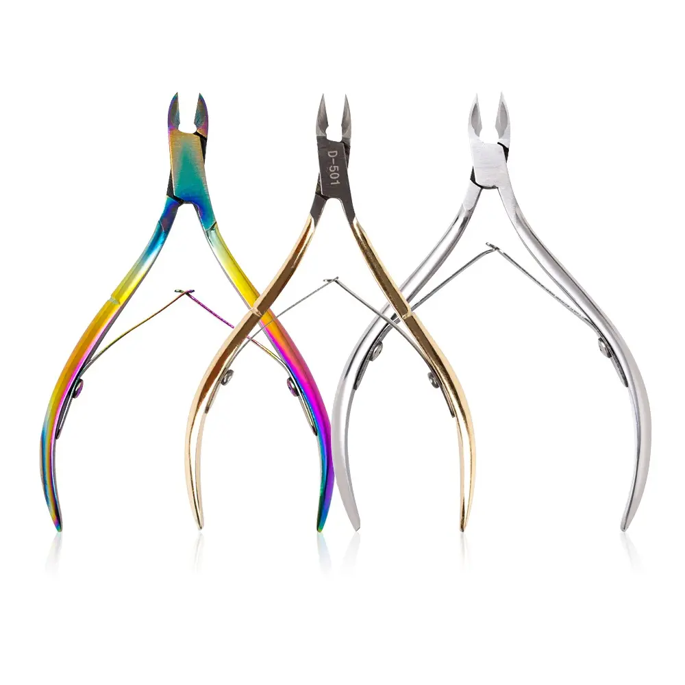 Stainless Steel Rainbow Cuticle Nail Clipper / Nail Cuticle Nipper/Nail Cutter