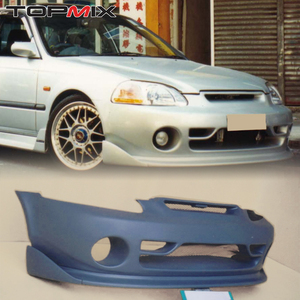 Kit carrosserie complet pour Honda Civic <span class=keywords><strong>EK</strong></span> 1995-1998, style <span class=keywords><strong>M</strong></span>, pare-chocs avant, jupes latérales, pare-chocs arrière, aileron de toit, pièces automobiles - Product Image 1