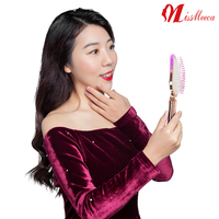 Espejo De Maquiagem Decorativo sisir sikat rambut bulat untuk wanita cermin rias kaca tangan dekoratif warna-warni rias