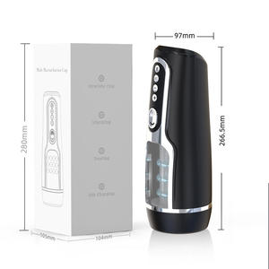 Masturbador masculino automático caliente para hombres con 10 juguetes sexuales Stroker de textura realista vibratoria de empuje - Product Image 4