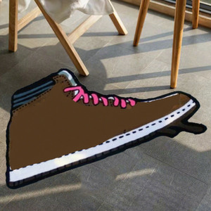 Tapis de sol 3D commercial avec logo de baskets célèbres, <span class=keywords><strong>paillasson</strong></span> fait main, tapis personnalisé - Product Image 1