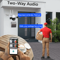 Caméra de sécurité infrarouge V380Pro 6MP à bas prix, 1080p Full HD, haut-parleur intégré, caméra intelligente pour la surveillance à domicile
