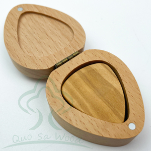 Custodia in legno per chitarra a forma di <span class=keywords><strong>cuore</strong></span> custodia per plettri Organizer, supporto per plettri per chitarra per chitarrista musicista - Product Image 2