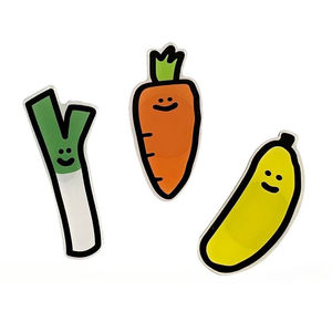 Série de légumes mignons en acrylique, aspect attrayant, faciles à utiliser avec des aimants pour réfrigérateur - Product Image 5