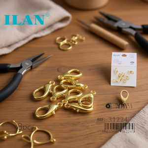 Chiusure a Moschettone Ilan 18mm Oro 8 Pezzi Componenti per Gioielli - Product Image 2