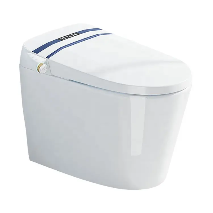 Modern automatic bidet toilet intelligent roughing-in soft closing cover auto flushing smart toilet bowl