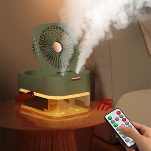 Wireless Humidifier with Fan 2.5L Large Capacity Water Mist USB <b>Portable</b> Air Conditioner <b>Diffuser</b> for Home Room Remote Control - Product Image 6