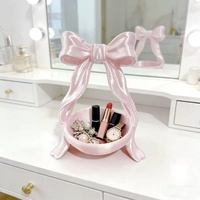 Boîte de rangement pour accessoires en forme de nœud imprimée en 3D, style moderne et luxueux, décoration d'intérieur, style féminin, PLA