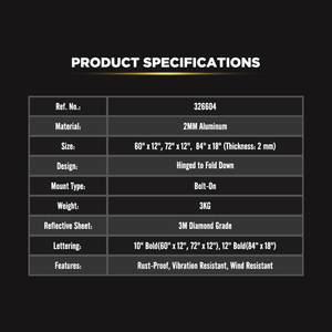 <span class=keywords><strong>Panneau</strong></span> en aluminium à charnière centrale pour charges larges et surdimensionnées - Product Image 4