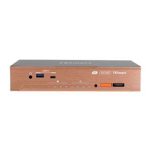 TESmart 4x1 HDMI <strong>KVM</strong> Switch USB 3.0 8K 60HZ EDID Support Auto-scan Mode RJ45 Gigabit Built-in Charging Module <strong>KVM</strong> - Product Image 5