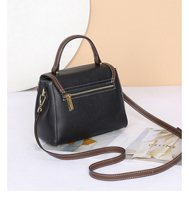 Nuevo Bolso de Mano de Diseño Cruzado de Moda, Bolso de Cuero Genuino Real, Bolsos de Mujer de Marca, Bolsos de Piel de Vaca para Chicas - Product Image 5
