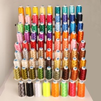 181 couleurs disponibles, fil à broder pour machine à broder de haute ténacité, 120D/2 4000m, 100% polyester, filaments teints, marque YH