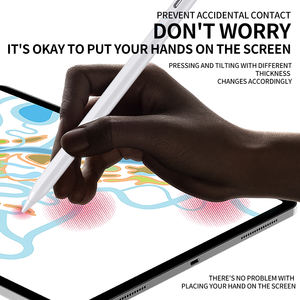 قلم ستايلس حساس للإمالة مع زر تشغيل، شحن لمدة 0.5 ساعة واستخدام لمدة 10 ساعات، أقلام شاشة لمس مع شاشة عرض للآيباد، متوافق مع آيباد 2018 أو الأحدث - Product Image 1