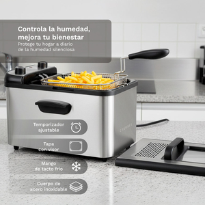 หม้อทอดไฟฟ้าแม็กซิฟรายโปร 4.2 ลิตร 3000 วัตต์ ทำจากสแตนเลส สำหรับใช้ในครัวเรือน - Product Image 6