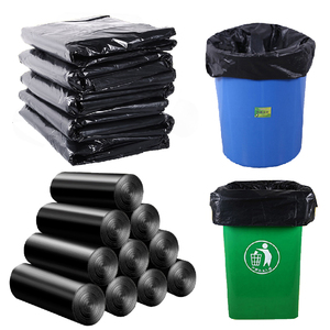 Double-layer thickened trash bin liner black plastic bag biodegradable environmental protection garbage bag