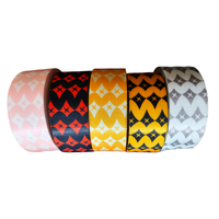 Ruban tissé jacquard rayé personnalisé de 38 mm pour chaussures, sacs, vêtements, couture DIY, OEM, ODM, échantillon gratuit