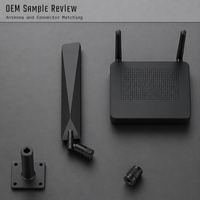 Antenne WiFi 2.4G 5.8G à fixation par vis, gain de fréquence personnalisé pour routeurs et appareils sans fil