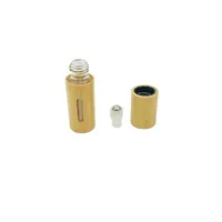 Flacon roll-on en verre et bambou 5ml 10ml 30ml, contenant cylindrique à bille pour parfum, huile essentielle, huile à lèvres
