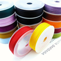 D709 Fil de bracelet rond de 1,5 mm et 2 mm, cordon en nylon torsadé de qualité supérieure, corde tressée, cordon Milan pour le bricolage