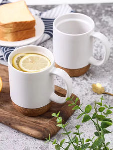 Keramische mok met gepersonaliseerd logo, creatief ontwerp, cadeau, voor melk, koffie, thee, met kurken bodem, promotionele cadeaus voor kantoor, huis, binnen. - Product Image 5