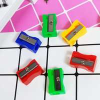 Taille-crayon Bonvan de qualité supérieure, double trou, en plastique, avec logo personnalisé, mécanique, mini, pas cher, promotionnel pour l'école