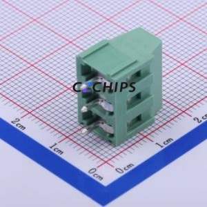 JL500-50803G01 Screw Terminal Block Through hole Component (THT),P=5.08mm Connector 1x3P 5.08mm Green Through Hole - Product Image 1