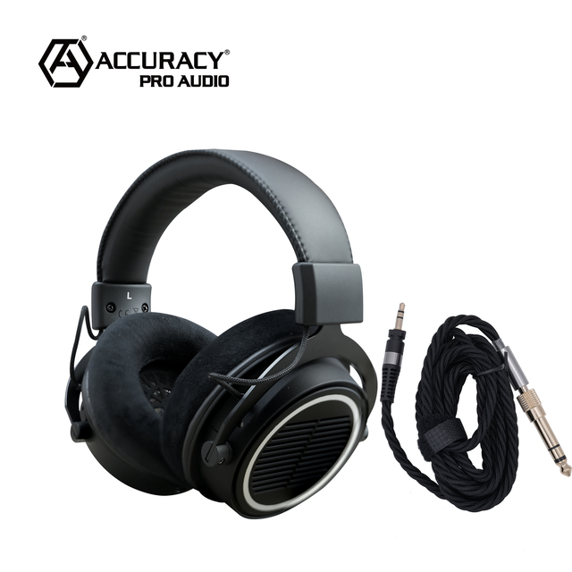 Accuracy Pro Audio MD-779 Stereo Monitor Headset Earphone Broadcast On-ear Over-ear Headphones with Foam Ear Cups