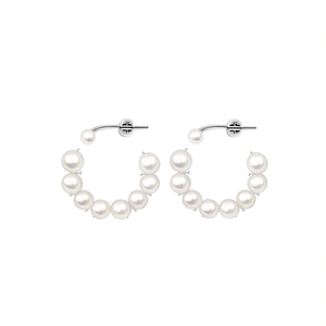 Boucles d'oreilles en perles, acier inoxydable 316L, placage or PVD, résistantes et durables, pour femmes. - Product Image 2