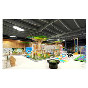 Casa de simulación de madera personalizada, patio de recreo interior, juego de rol para jardín de infantes y preescolar con Hospital, barbería - Product Image 2