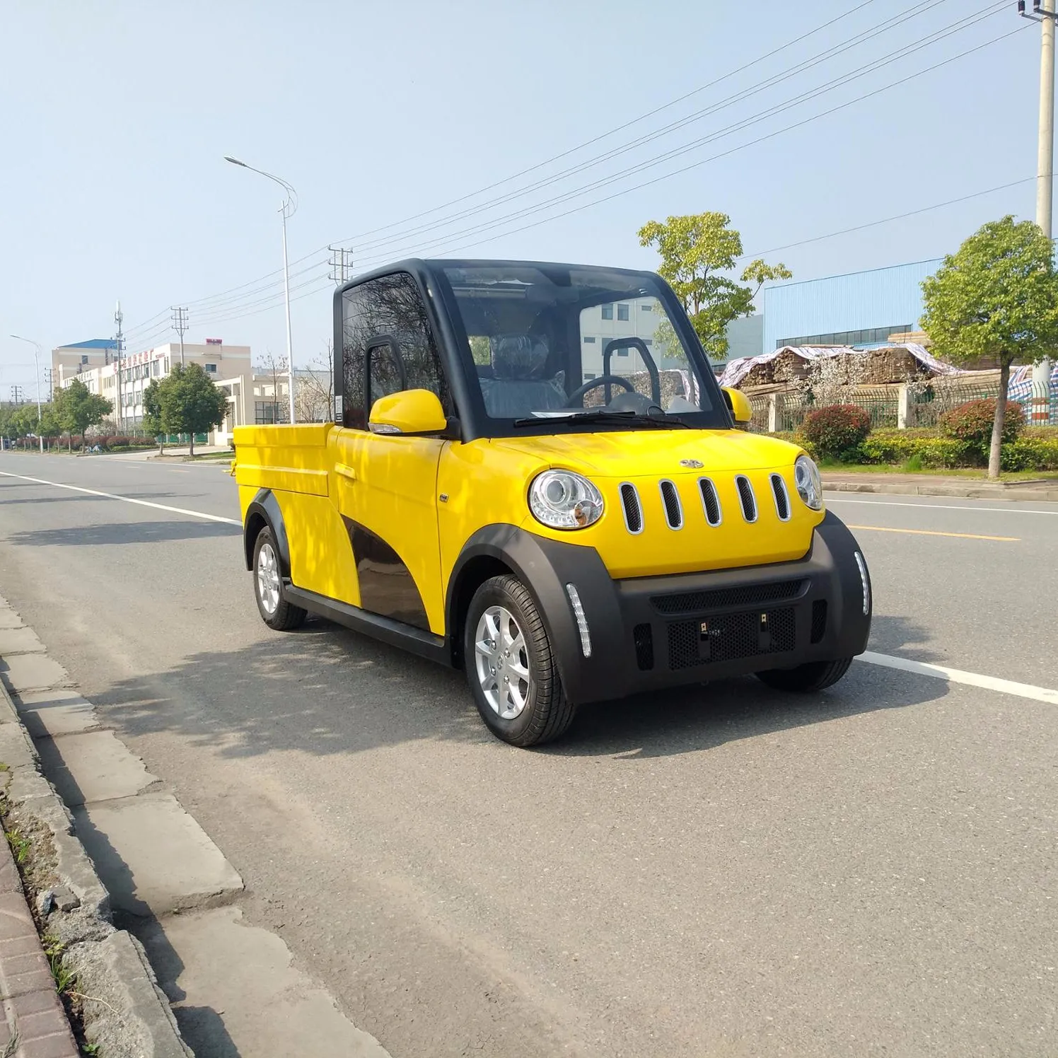 Aile taşıma 2 koltuk akıllı sepeti sokak yasal elektrikli pick up kamyon eec