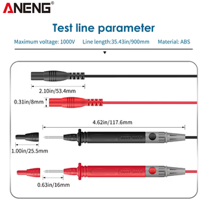 Testeur de tension et de courant AC ANENG ST211, multimètre numérique à pince, grand écran couleur, ampèremètre, fréquencemètre, NCV, ohmmètre, IP55 - Product Image 4