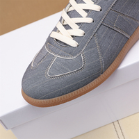 Chaussures de course décontractées rétro coréennes pour femmes et hommes, légères, en cuir véritable, à lacets, avec semelle souple et confortable