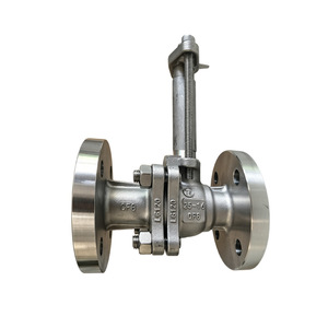 Vanne à boisseau sphérique à bride en acier inoxydable Q41F-16P 1/2 po pour contrôle de pipeline industriel avec tige allongée et boule en acier au carbone - Product Image 2