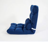 Chaise inclinable moderne Construction en mousse à mémoire de forme Chaise de sol confortable Enveloppé en cuir mousse respirant Refroidissement inclus