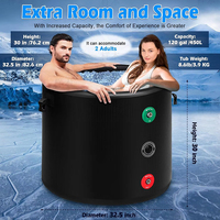 Baignoire de sauna et bain de glace combinée OEM pliable et gonflable pour les distributeurs de spas et salons suisses