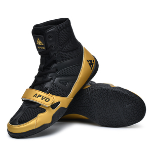 Chaussures de boxe et de lutte d'hiver professionnelles, légères, confortables, antidérapantes, personnalisées en usine, OEM, les plus populaires, bon marché, avec empeigne en PU et semelle en EVA - Product Image 4