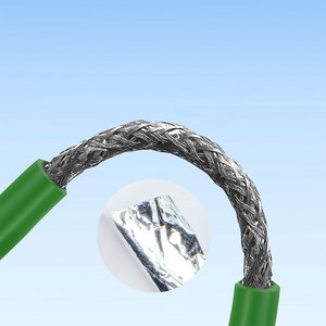 สายอีเธอร์เน็ต Cat6 สำหรับงานอุตสาหกรรม แบบป้องกันสองชั้น SFTP สายเน็ตเวิร์คแบบยืดหยุ่นสูงสำหรับรางลากสาย รองรับกิกะบิต RJ45 สีเขียว - Product Image 4