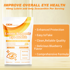 Vitaminas para el Cuidado de los Ojos de Marca Privada OEM, Suplemento de Luteína en Gomitas, Complejo de Arándanos, Betacaroteno, Luteína, Zeaxantina - Product Image 2