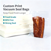 Sacs sous vide personnalisés OEM, imprimés, thermoscellables, transparents, pour la transformation et l'emballage des aliments