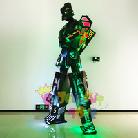 Vente à Chaud dans le Monde Produits LED Walker Robot Costume Led de Fête Led Robot Costume Adulte Stage Vêtements pour Fête et Événement