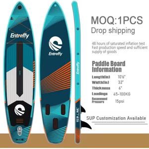 Tabla de Paddle Surf Inflable Favorita, Cómoda y Segura, con Anillo en <span class=keywords><strong>D</strong></span> de Acero Inoxidable, Portátil, 12-15 PSI - Product Image 5