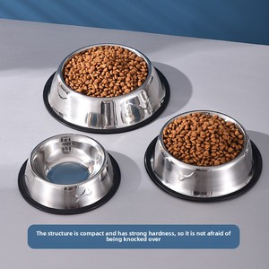 Large Diameter <strong>Round</strong> Rubber Bottom Non-Slip Anti-Spill Cat <strong>Dog</strong> Food <strong>Bowl</strong> Multiple Sizes - Product Image 4