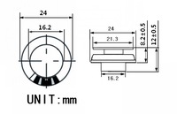 (QY24-Z1) Vente directe d'usine, mini haut-parleur vibrant portable de 24 mm, 2 watts, haut-parleur à conduction osseuse de 1 pouce