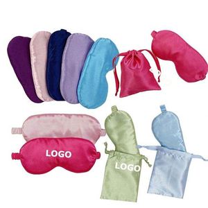 Masque de sommeil en soie personnalisé pour voyage, couleur sur mesure, vente en gros, meilleur ensemble cadeau d'affaires - Product Image 1