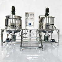 Mélangeur en acier inoxydable de 1000 L, équipement de mélange industriel pour la fabrication de shampooing, d'assainisseur d'air, d'assouplissant textile et de liquides d'entretien automobile