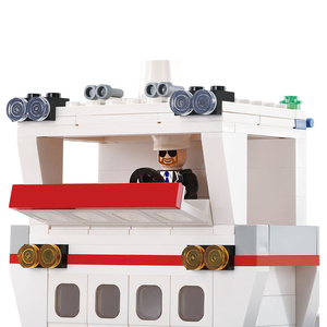 TOWN VESSEL Bloques de Construcción de Embarcaciones Civiles Urbanas, Escena de Crucero de Ocio Urbano, Juguete Interactivo de Ensamblaje para Niños - Product Image 5